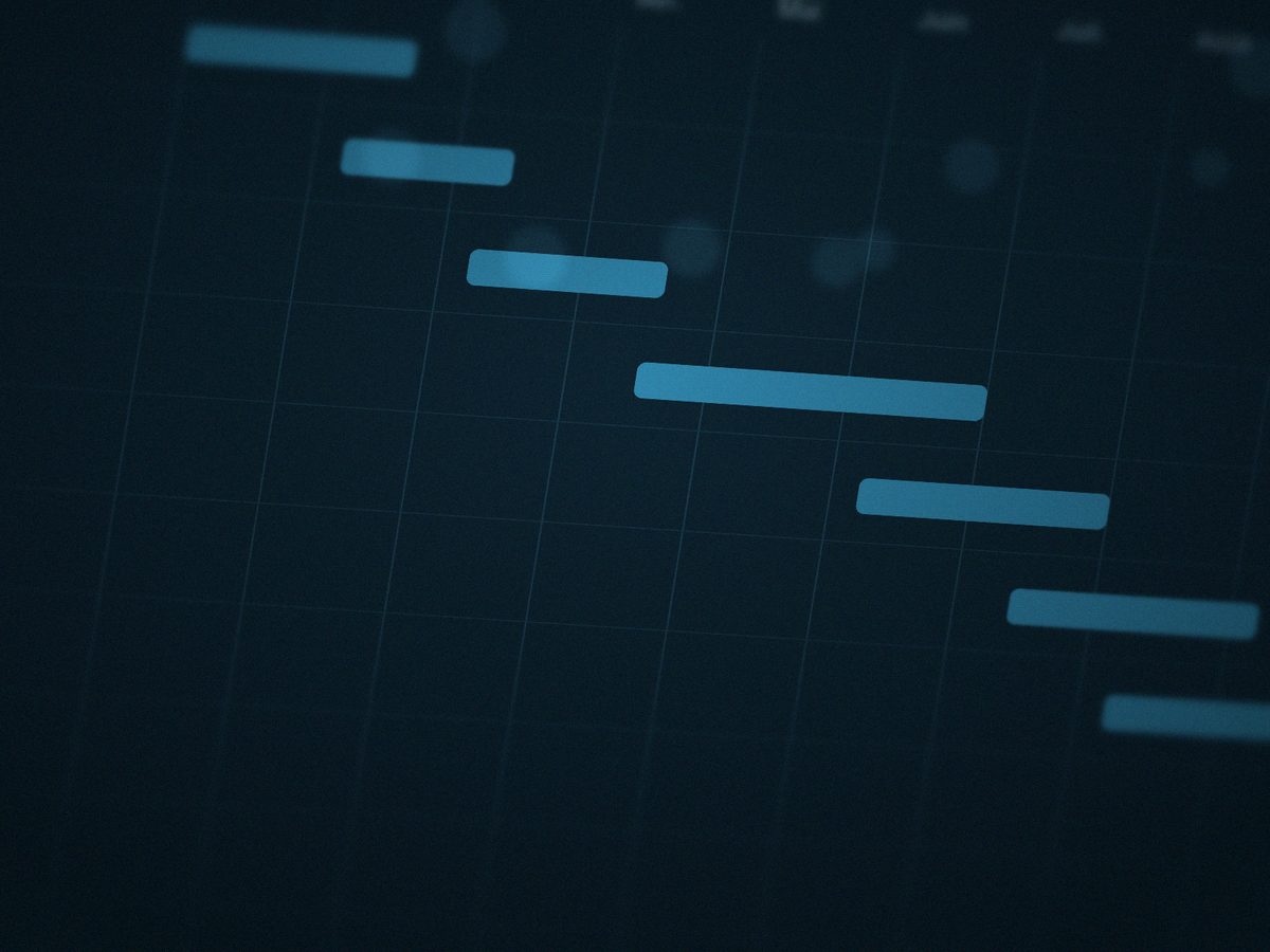 Planning de projet informatique sur écran